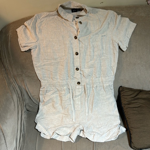 Rusty Romper Linen look SzL - Picture 1 of 4